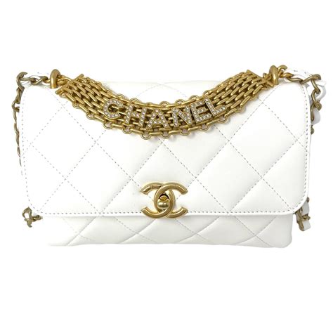 chanel white small bag